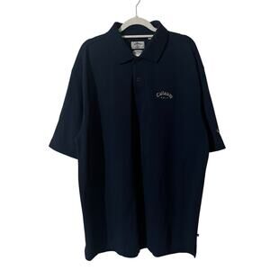 Callaway Men’s Polo Shirt Size XL Navy Blue Golf Sport Embroidered Classic Fit